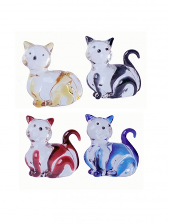 Figurines Glass Cat